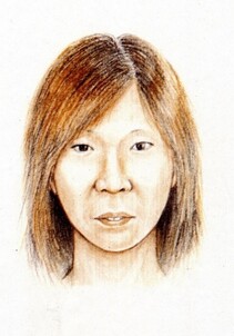 似顔絵の写真(化粧無し)